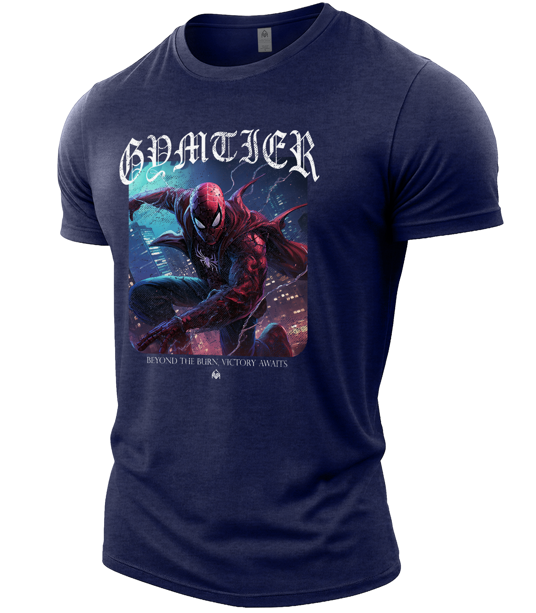 Heather Navy | Angle