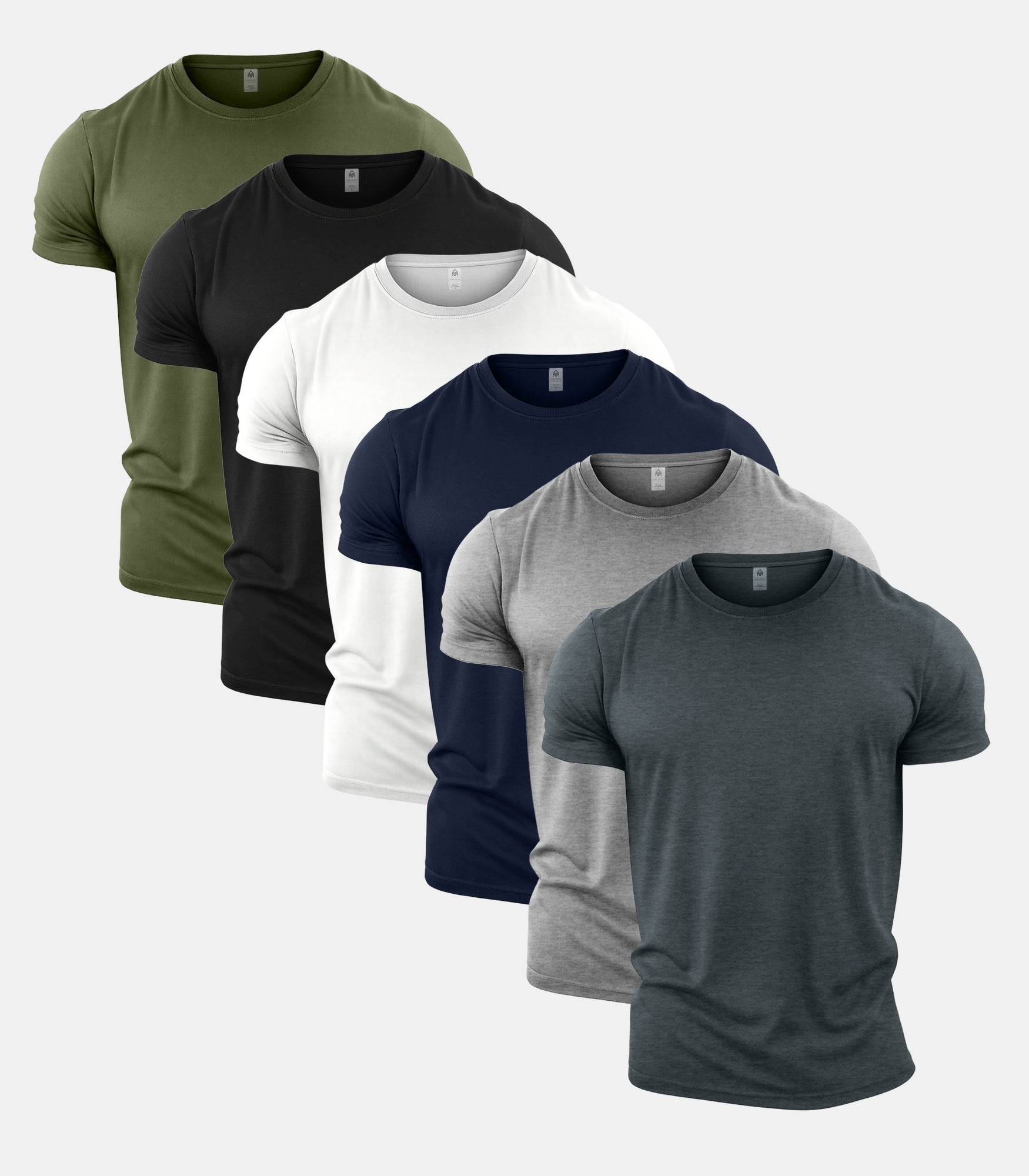 Essentials Crew Neck Gym T-Shirt 6 Pack