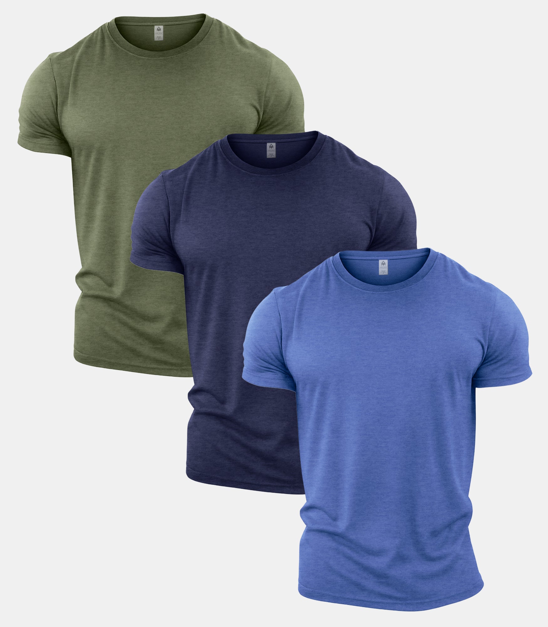 All Heather Crew Neck Gym T-Shirt 3 Pack