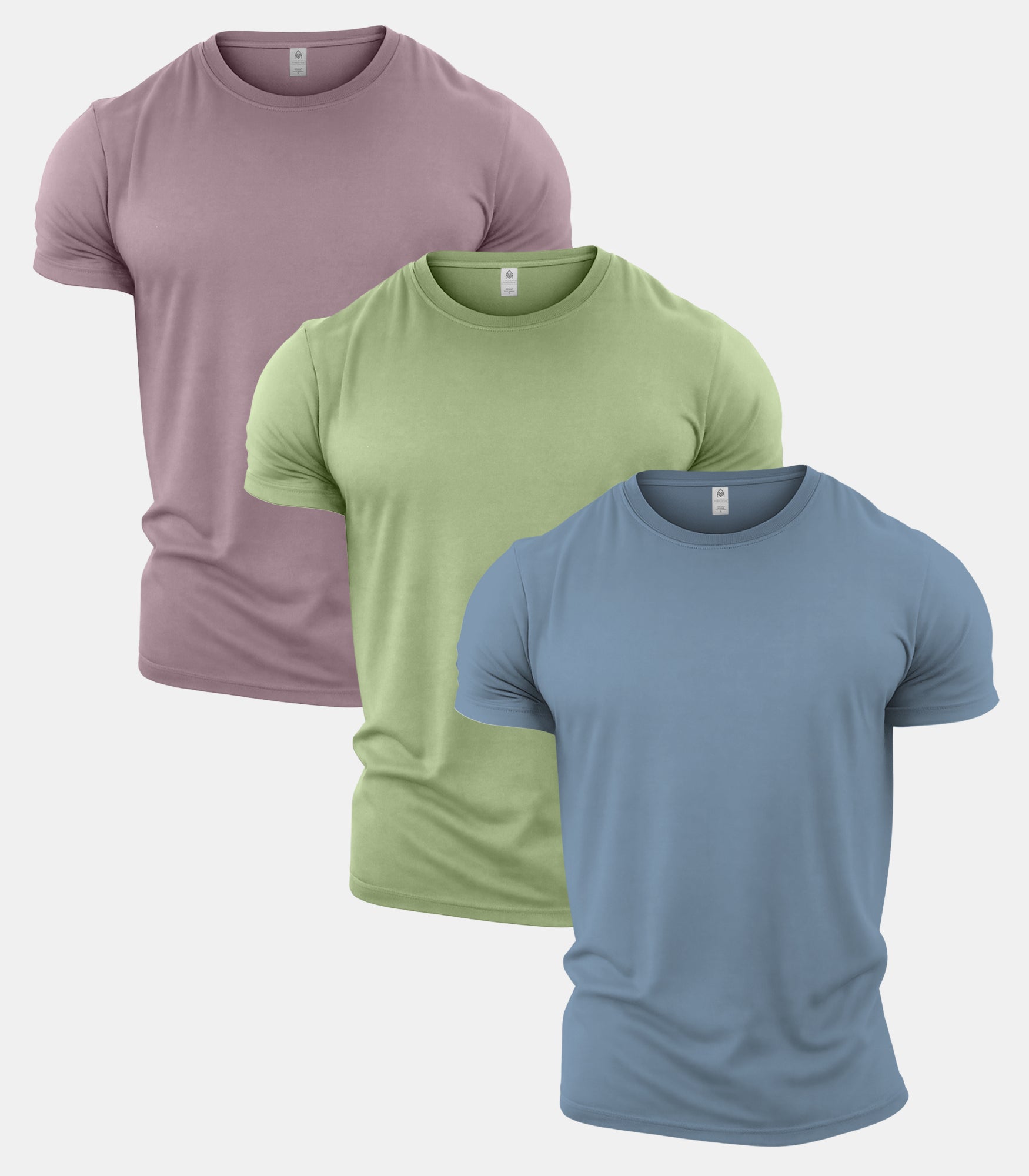 Pastel Crew Neck Gym T-Shirt 3 Pack