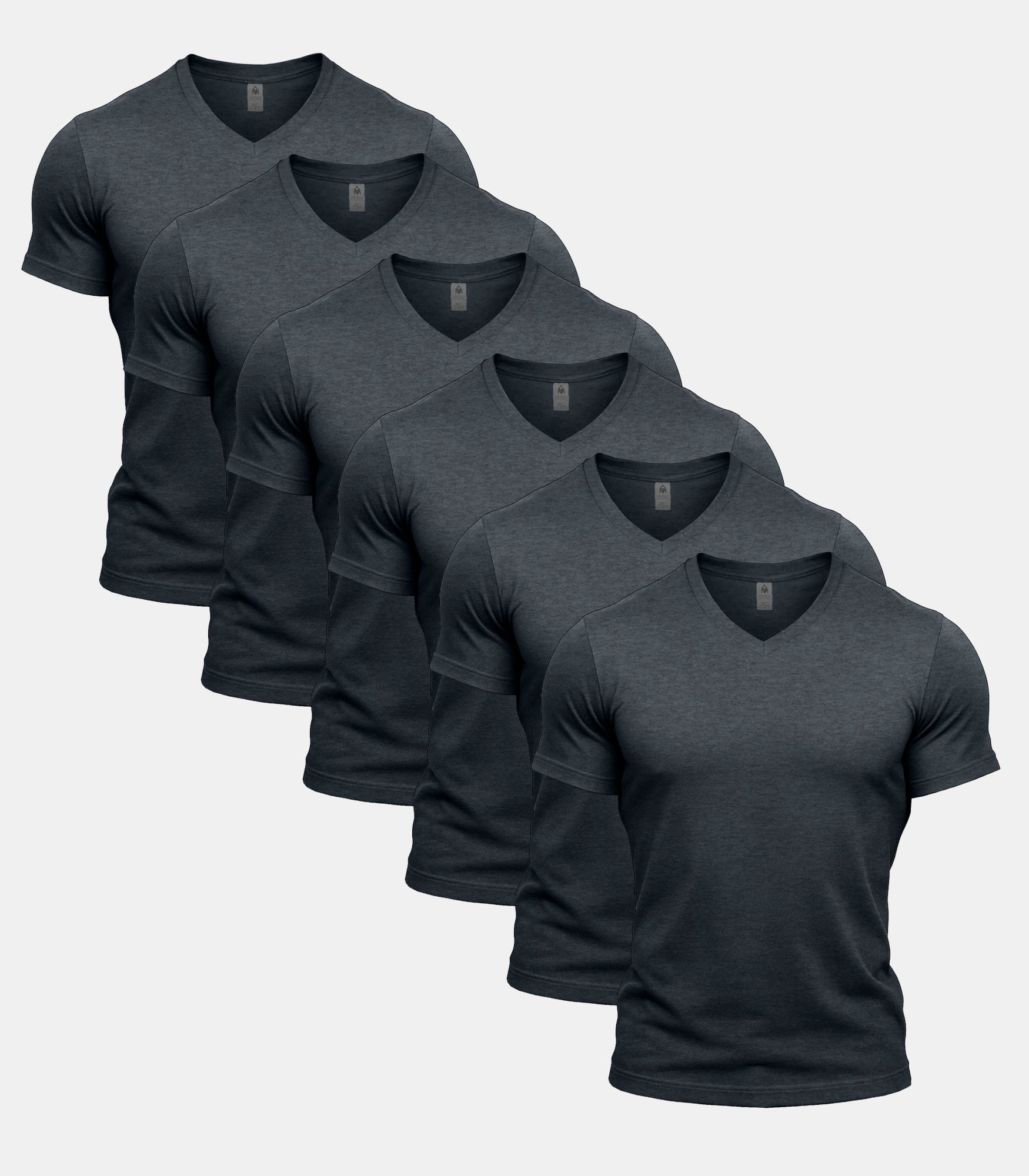 All Grey V-Neck 6 Pack
