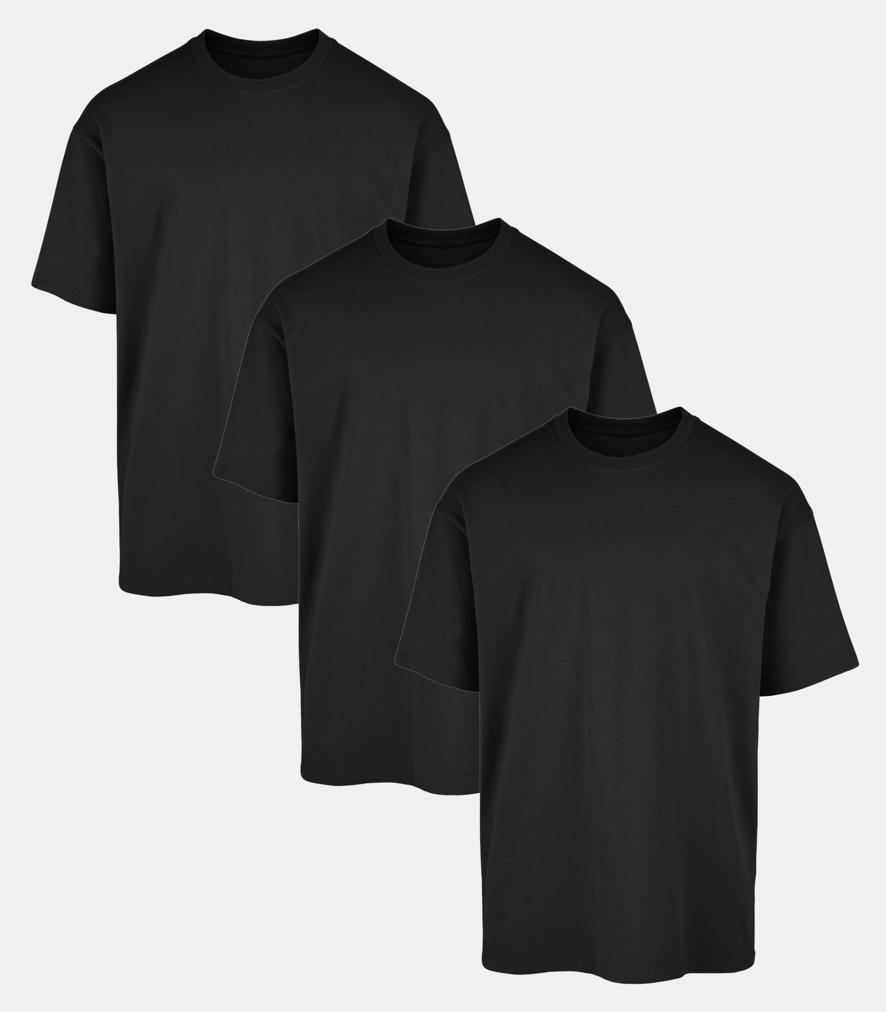 All Black Oversized Tee 3 Pack