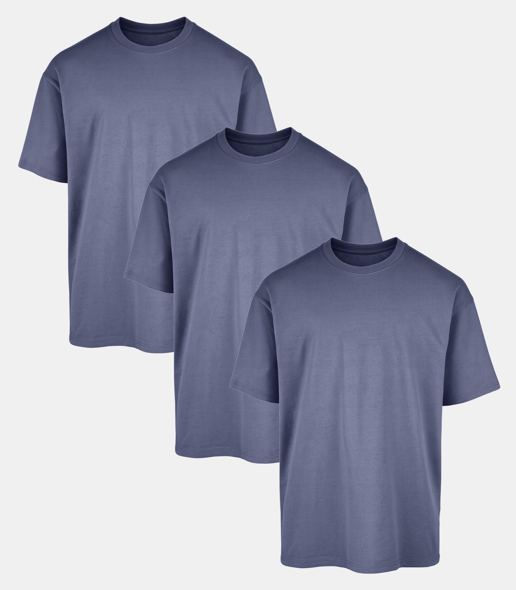 All Blue Oversized Gym T-Shirt 3 Pack