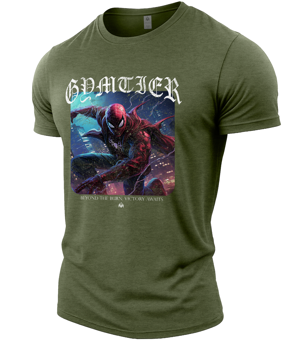 Heather Military Green | Angle