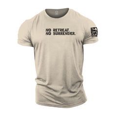 No Retreat No Surrender - Gymtier Barbell Division Gym T-Shirt