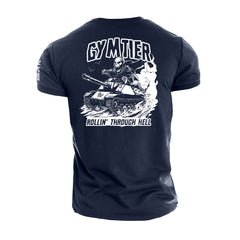 Rollin' Through Hell - Gymtier Barbell Division Gym T-Shirt