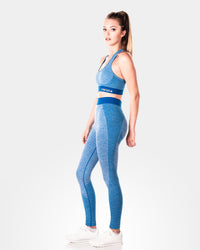 Womens Sculpt Blue Leggings