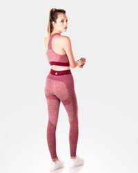 Womens Sculpt Red Leggings