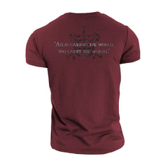 Atlas Strength Carry The Weight - Gym T-Shirt