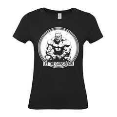 Gains Begin - Women's Gym T-Shirt