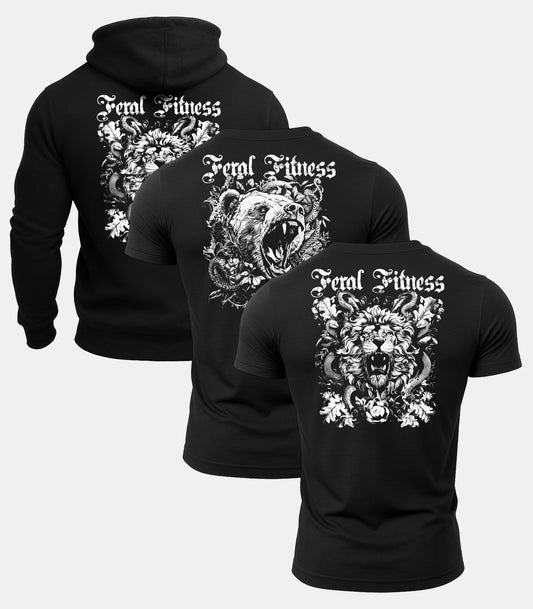 Feral Fitness Hoodie & Tee 3 Pack