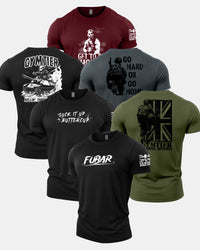 Gymtier Barbell Division - Choppa Gym T-Shirt 6 Pack
