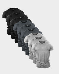 All Greys Crew Neck T-Shirt 9 Pack