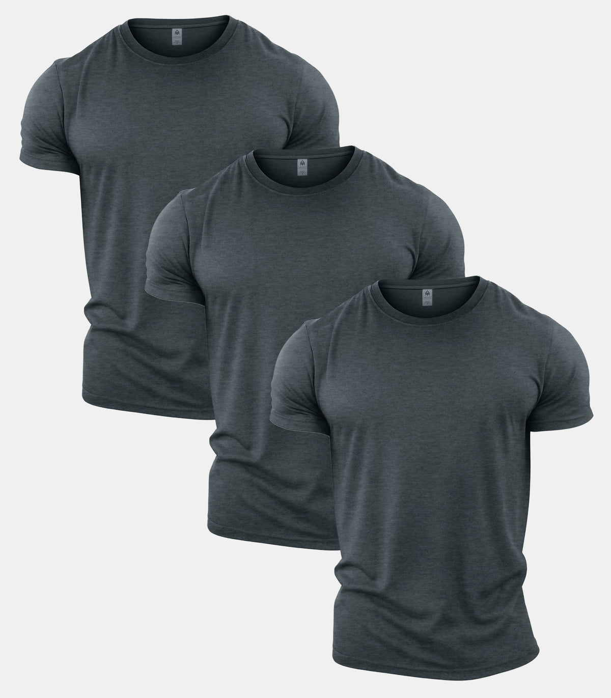 All Grey Crew Neck T-Shirt 3 Pack