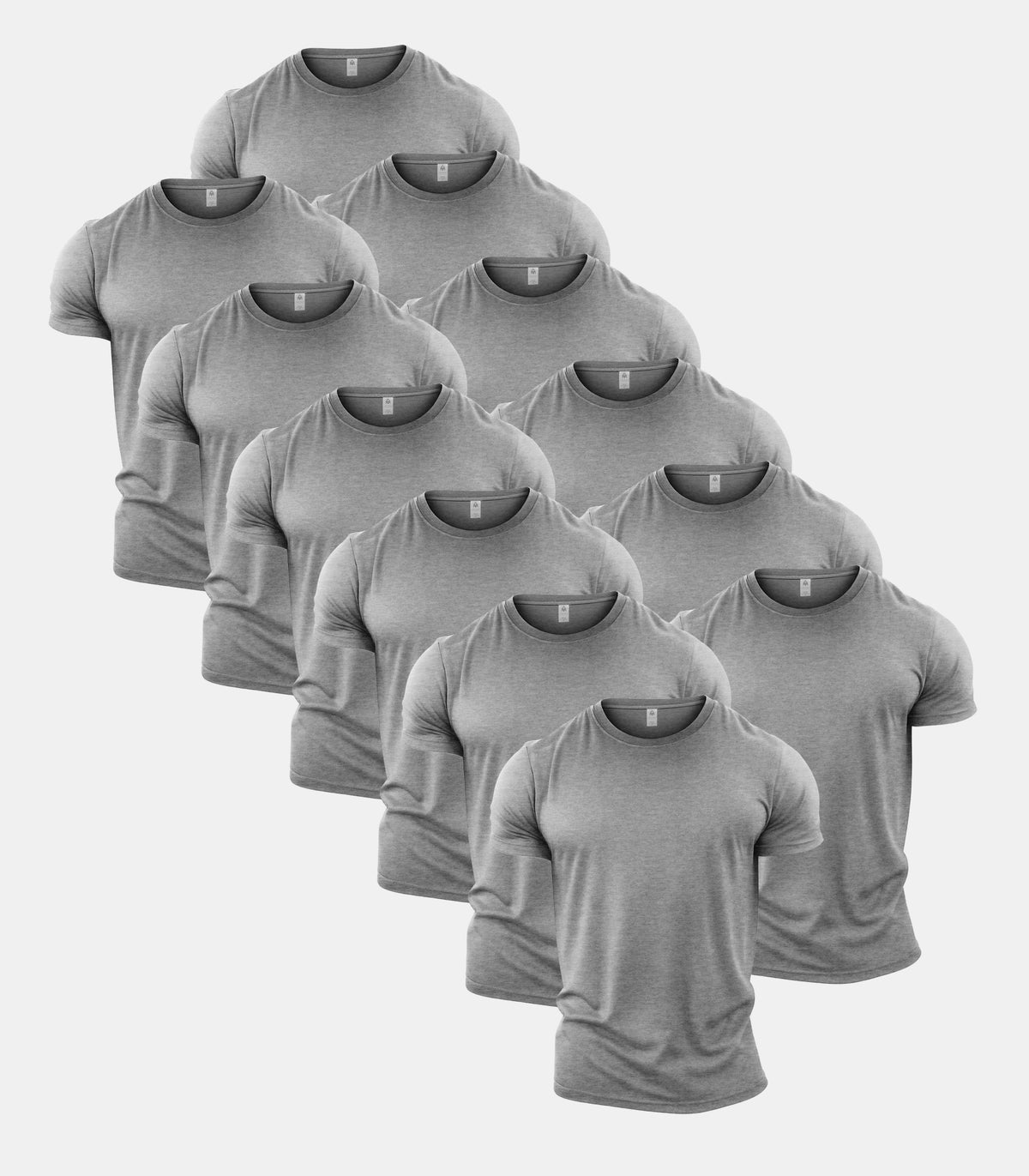 All Sport Grey Crew Neck T-Shirt 12 Pack