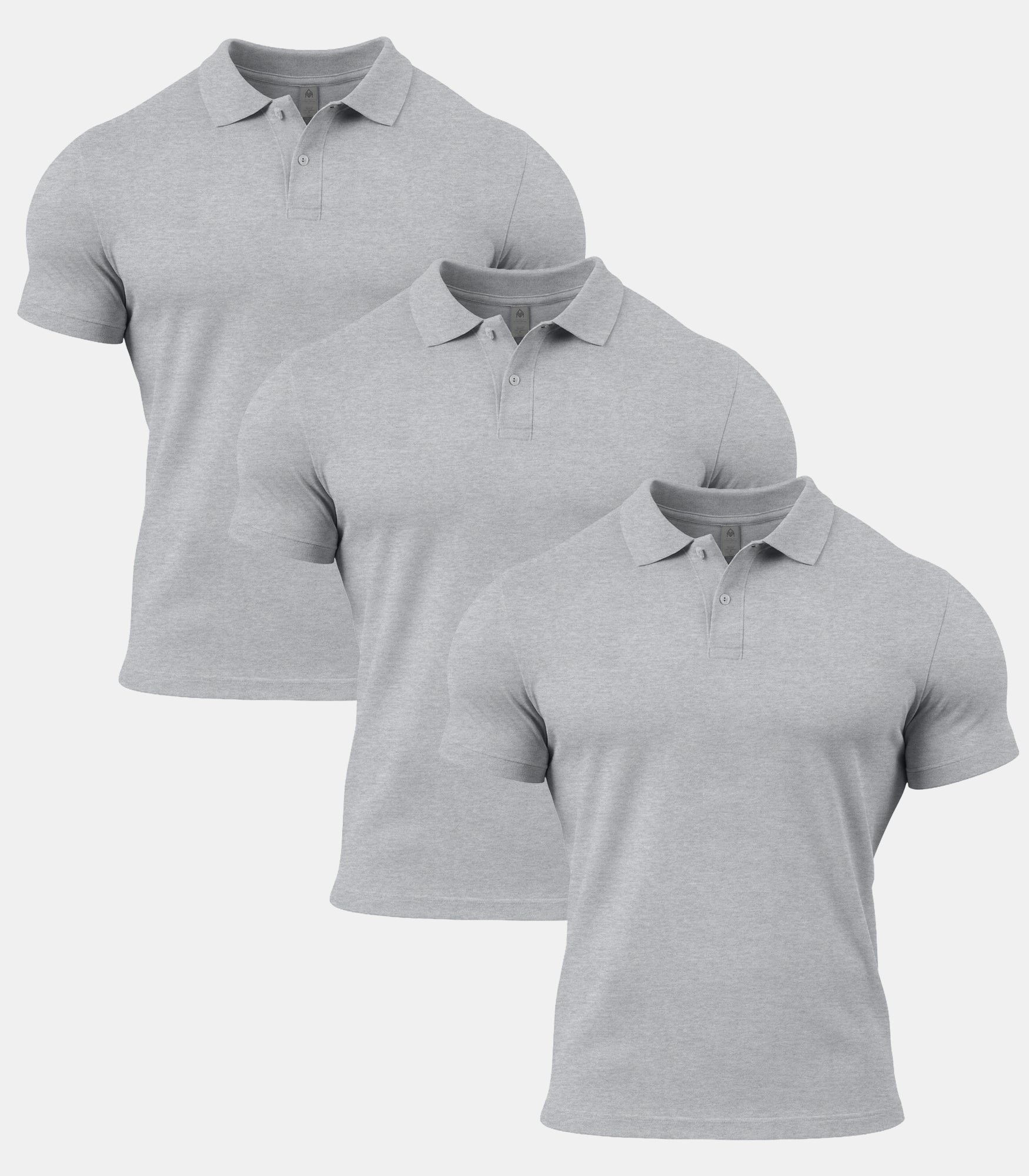 All Sport Grey Polo Shirt 3 Pack