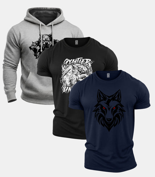 Gymtier Untamed Hoodie & Tee 3 Pack