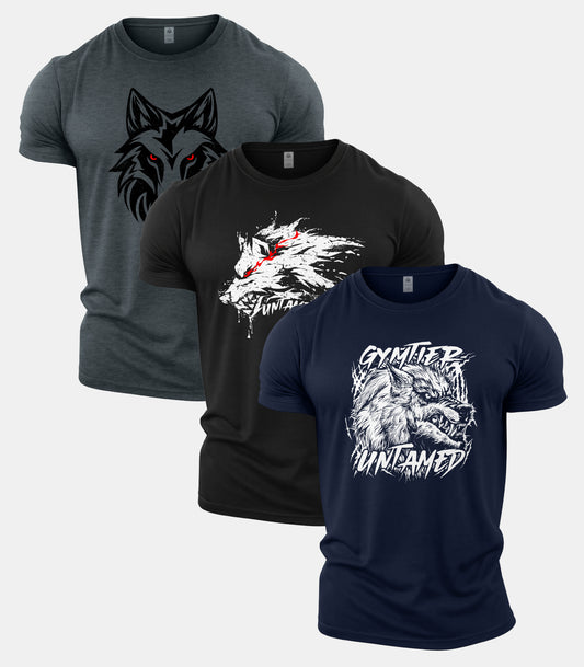 Gymtier Untamed T-Shirt 3 Pack