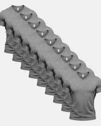 All Sport Grey V-Neck 9 Pack