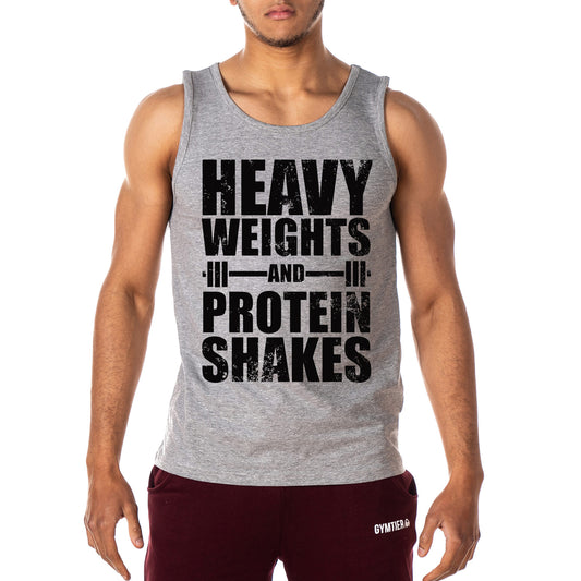 Heavy Weights & Protein Shakes Gym Vest