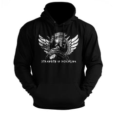 Spartan Forged Strength In Discipline - Gym Hoodie