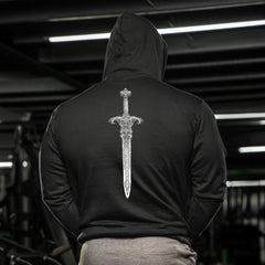 Spartan Forged Strength In Discipline Sword - Gym Hoodie