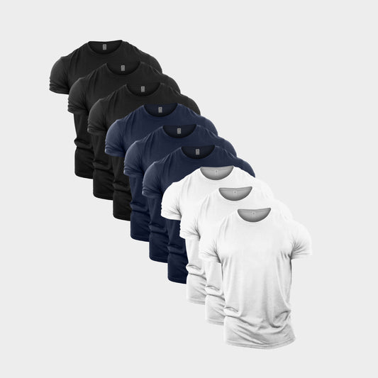 Standard Crew Neck T-Shirt 9 Pack