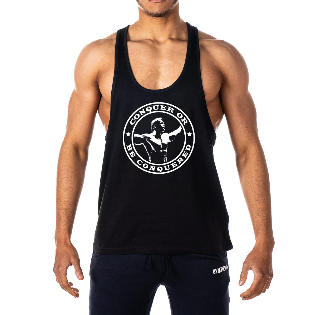 Conquer Or Be Conquered Mens Stringer Tank Top
