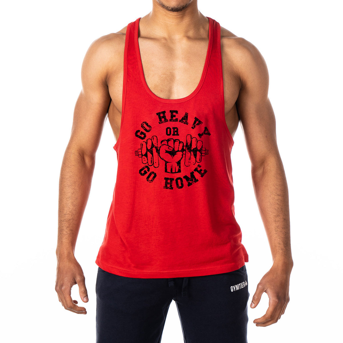 Go Heavy Or Go Home Mens Stringer Tank Top