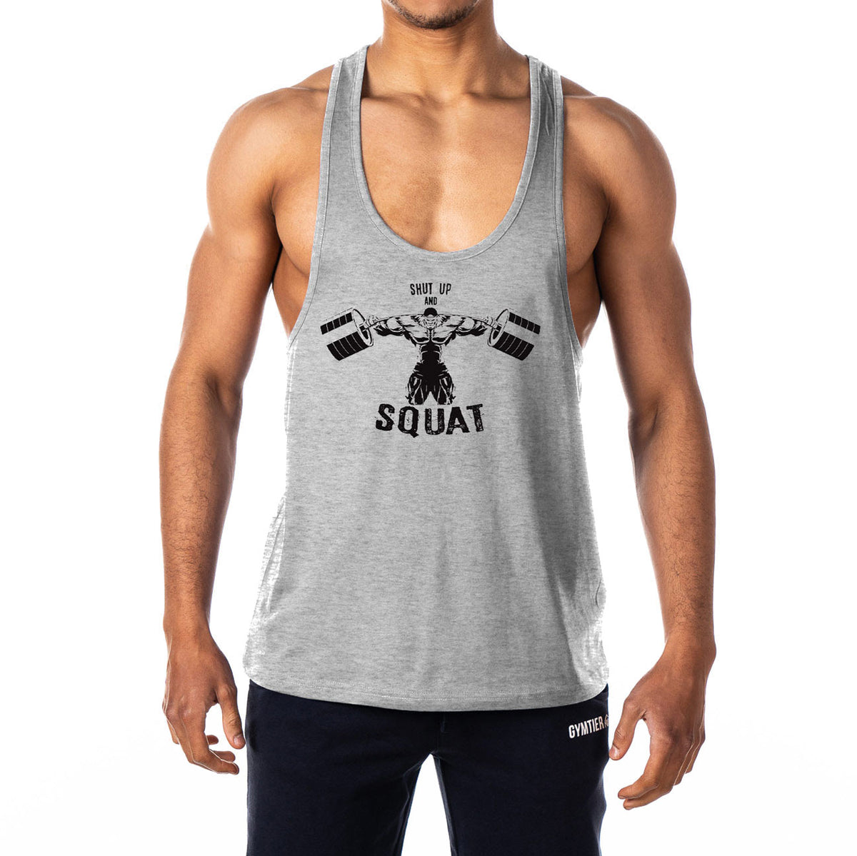 Shut Up And Squat Mens Stringer Tank Top