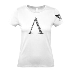 Spartan Forged Symbol Winter Camo - Women's Gym T-Shirt