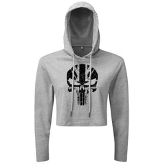 Skull UK - Cropped Hoodie