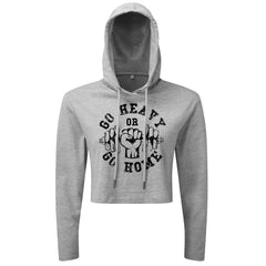 Go Heavy Or Go Home - Cropped Hoodie