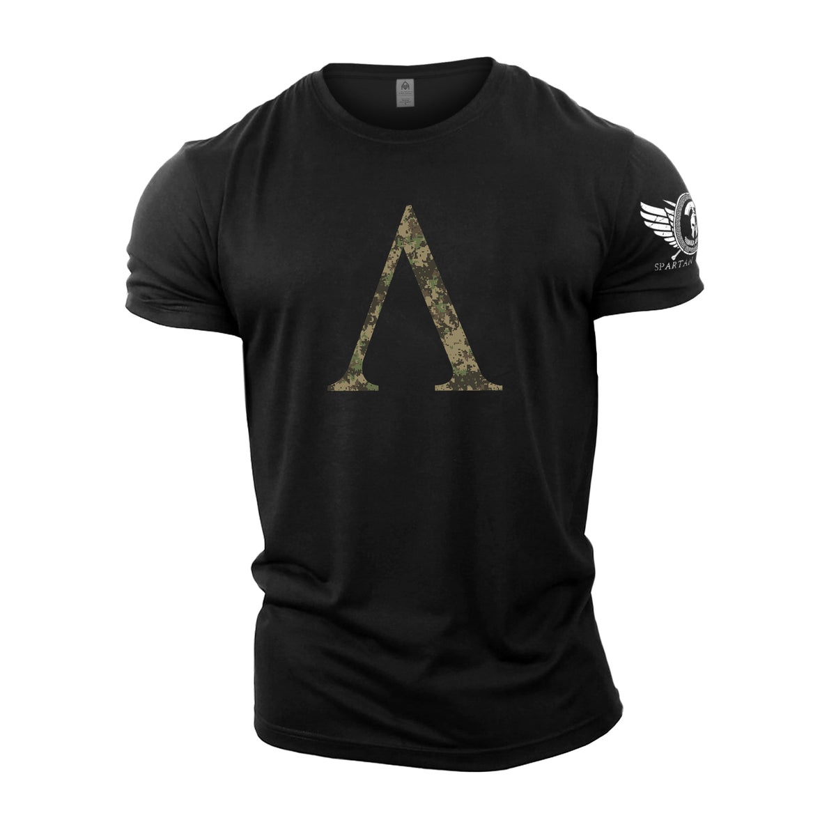 Spartan Symbol Woodland Camo - Spartan Forged - Gym T-Shirt