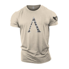 Spartan Symbol Winter Camo - Spartan Forged - Gym T-Shirt