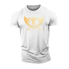 Spartan Forged Chest Emblem Gold - Spartan Forged - Gym T-Shirt