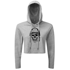 Skull Cigar - Cropped Hoodie