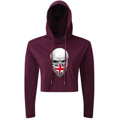 Skull UK Bandana - Cropped Hoodie