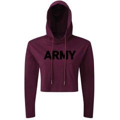 Army - Cropped Hoodie