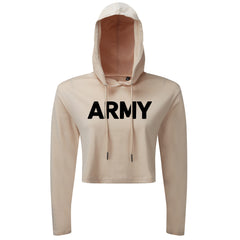 Army - Cropped Hoodie