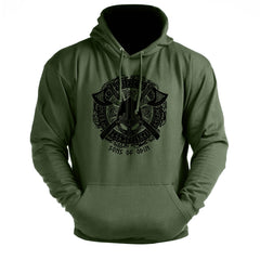 Sons Of Odin Helmet - Gym Hoodie