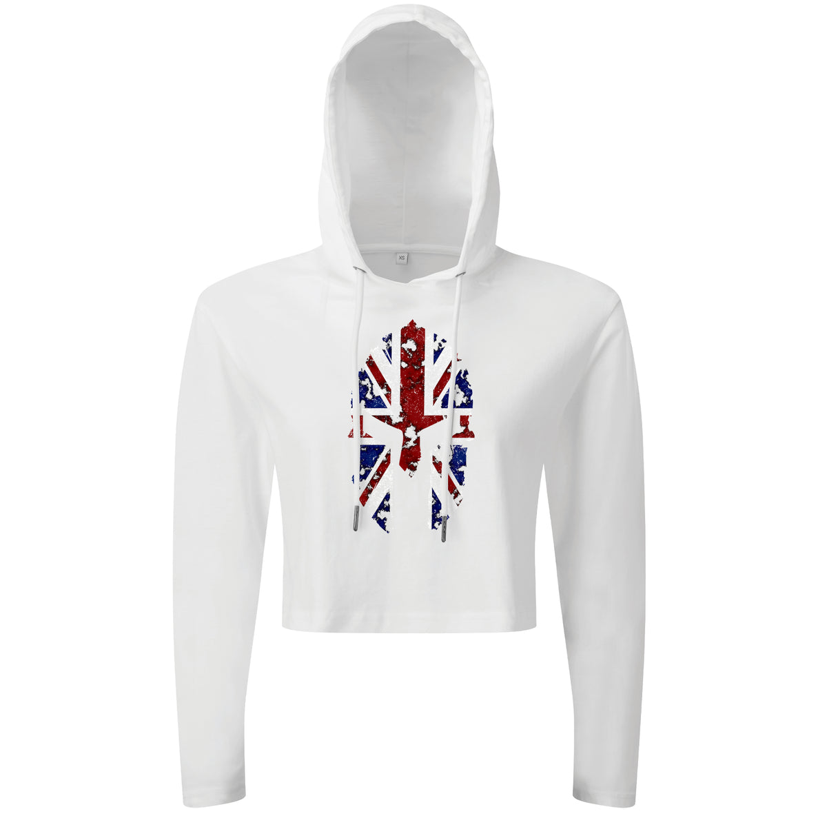 Spartan Union Jack - Cropped Hoodie