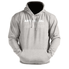 Gymtier Barbell Club - Anti-Social Chest - Gym Hoodie