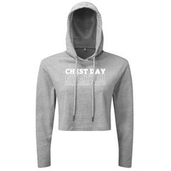 Gymtier Barbell Club - Chest Day - Cropped Hoodie