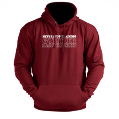 Gymtier Barbell Club - Never Stop Training Chest - Gym Hoodie