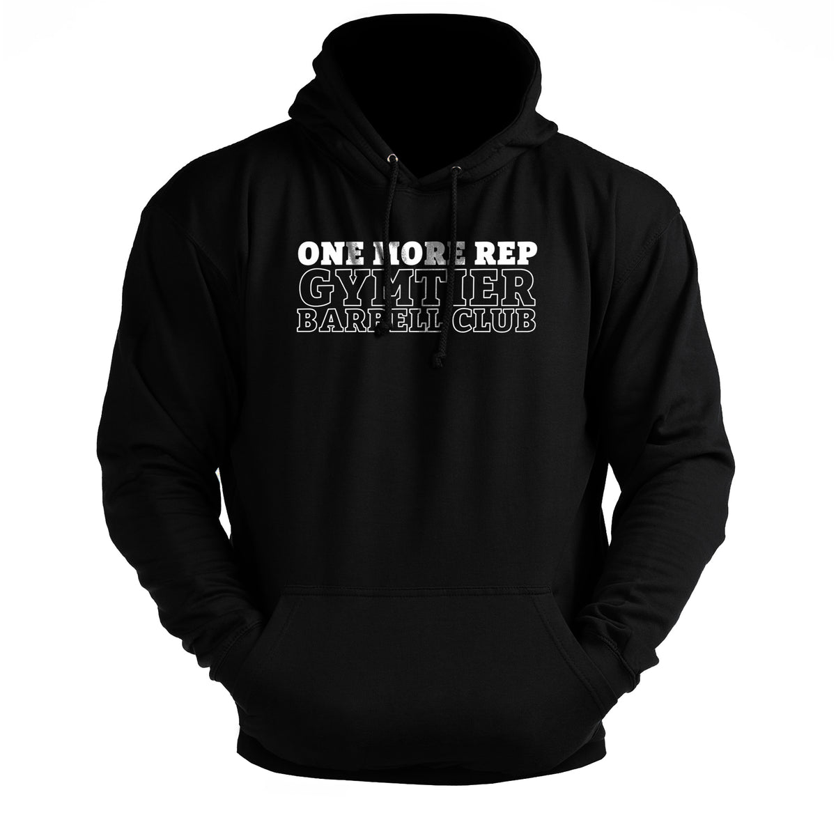 Gymtier Barbell Club - One More Rep Chest - Gym Hoodie