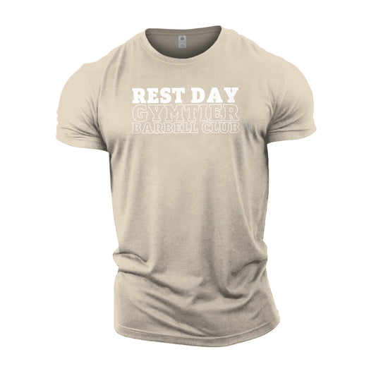 Gymtier Barbell Club - Rest Day - Gym T-Shirt