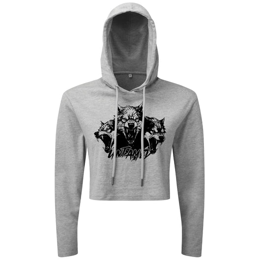 Untamed Wolf Pack - Cropped Hoodie