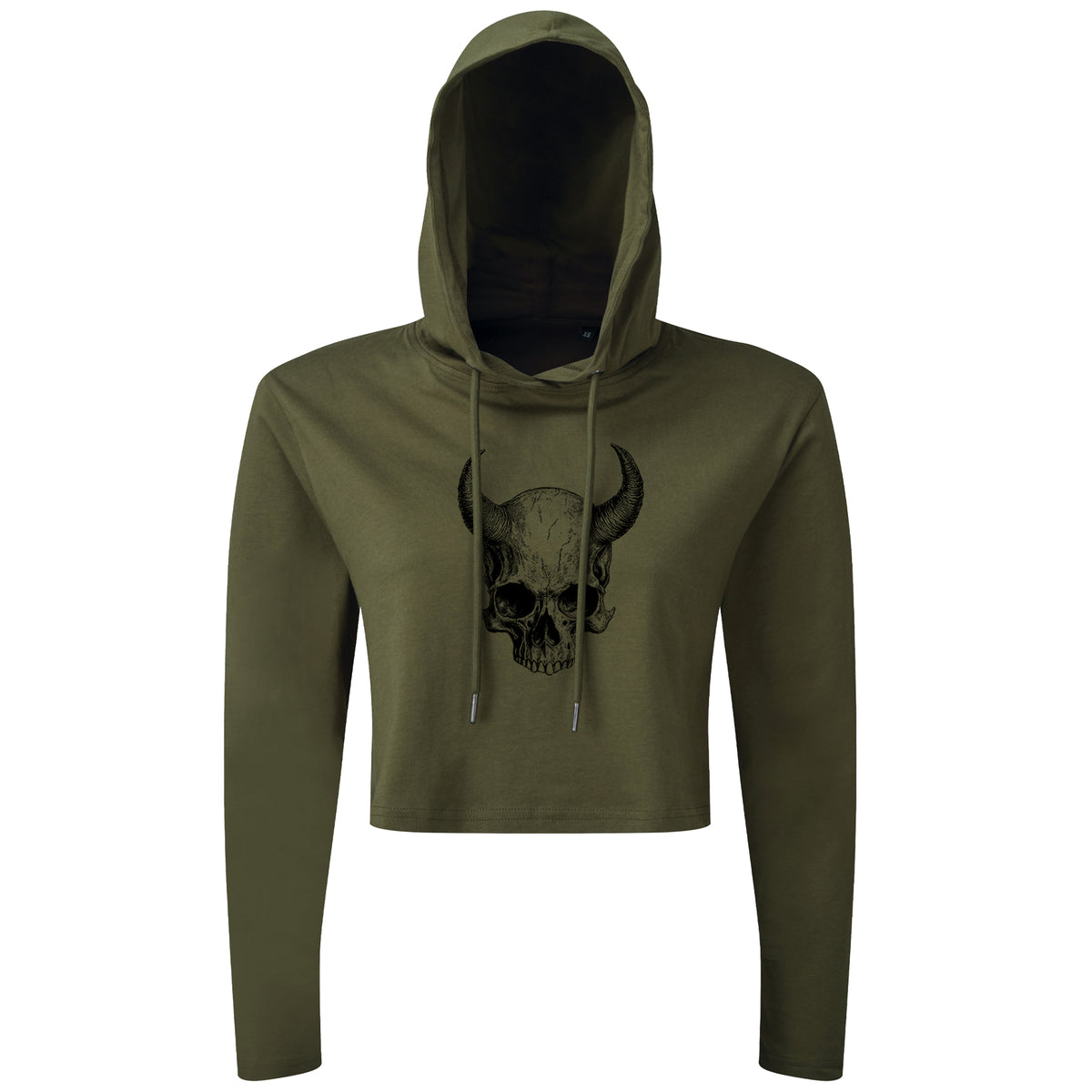 Devil Skull - Cropped Hoodie