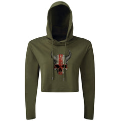 Devil Skull - Cropped Hoodie